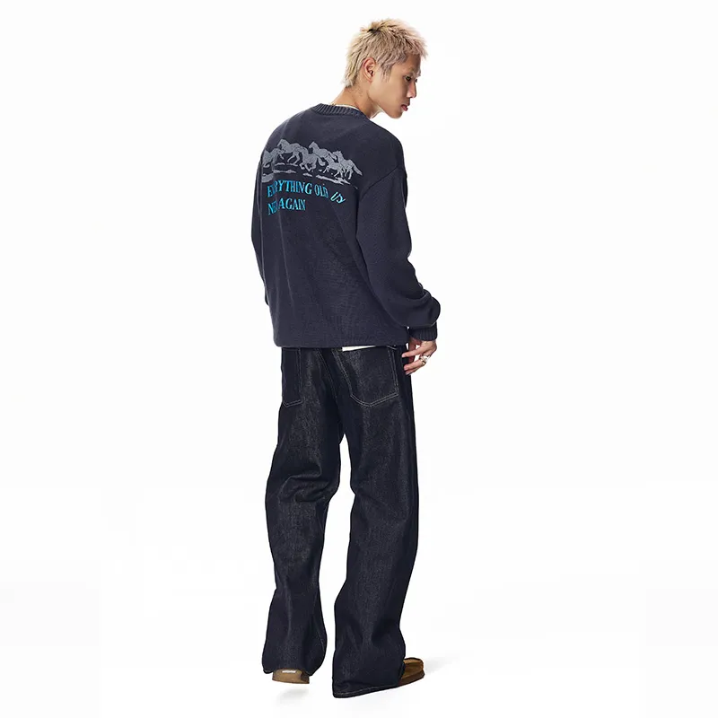 MOONWAV Pullover Sweater Knitwear Unisex-5
