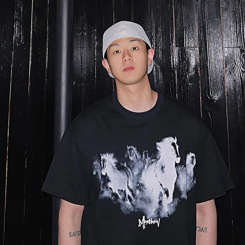 MOONWAV Short Sleeved T Shirts Unisex-3