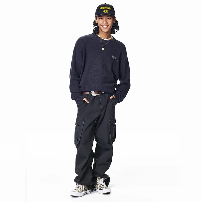 MOONWAV Pullover Sweater Knitwear Unisex-2
