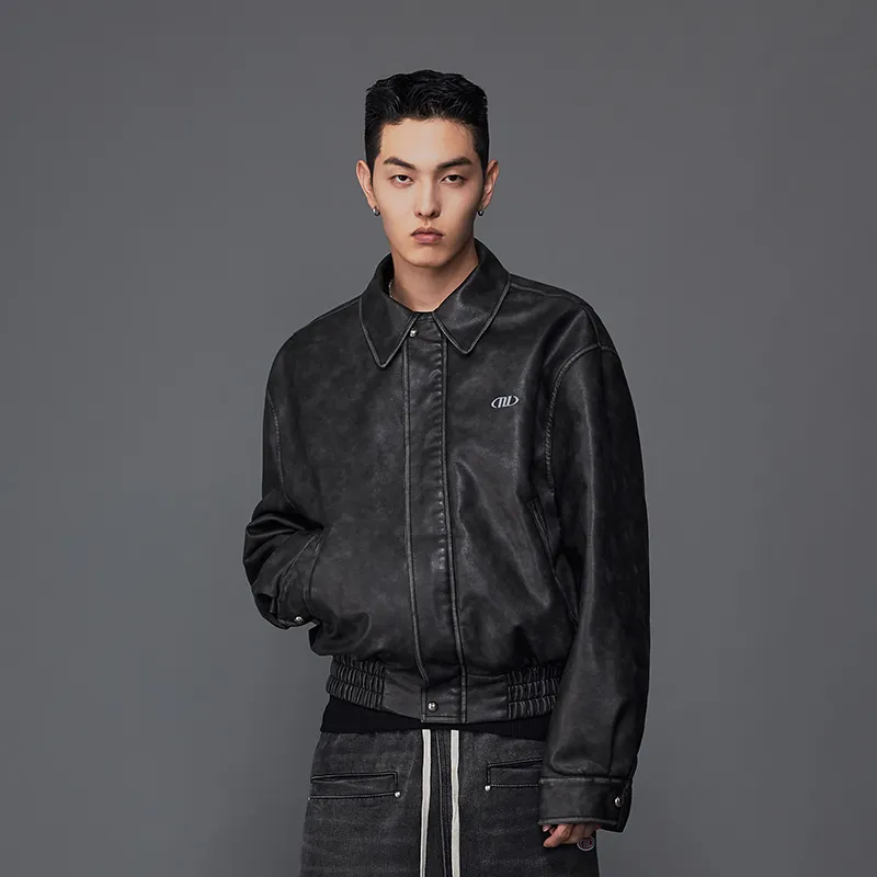 MOONWAV Leather Jackets Jackets & Coats Unisex-6
