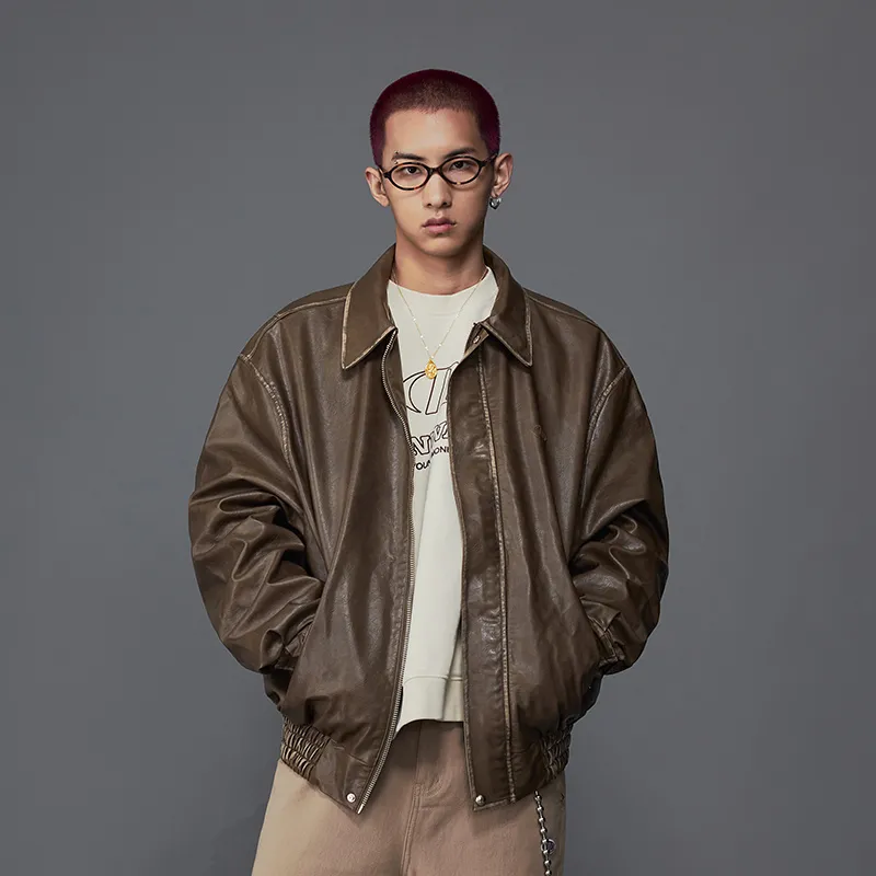 MOONWAV Leather Jackets Jackets & Coats Unisex-9