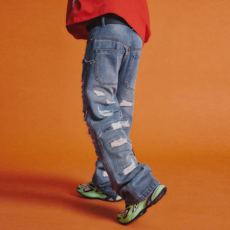 MOONWAV Jeans Men Blue-4