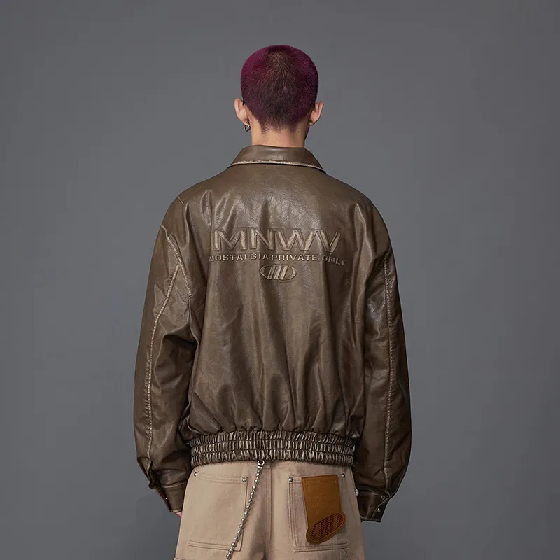 MOONWAV Leather Jackets Jackets & Coats Unisex-12