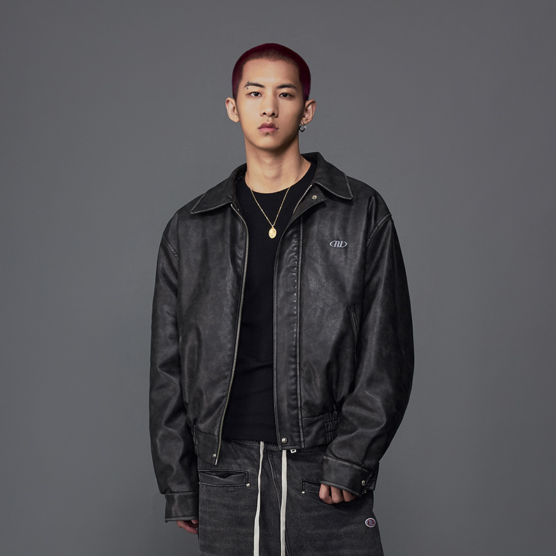 MOONWAV Leather Jackets Jackets & Coats Unisex - POIZON MOONWAV Leather Jackets Jackets & Coats Unisex - POIZON
