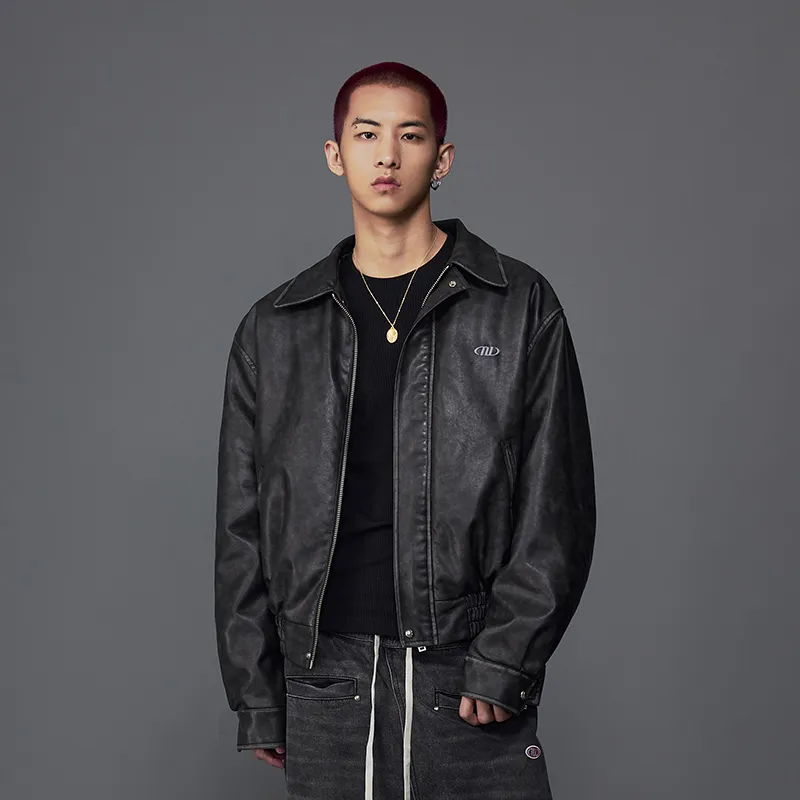 MOONWAV Leather Jackets Jackets & Coats Unisex-2