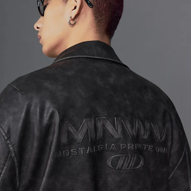 MOONWAV Leather Jackets Jackets & Coats Unisex-4