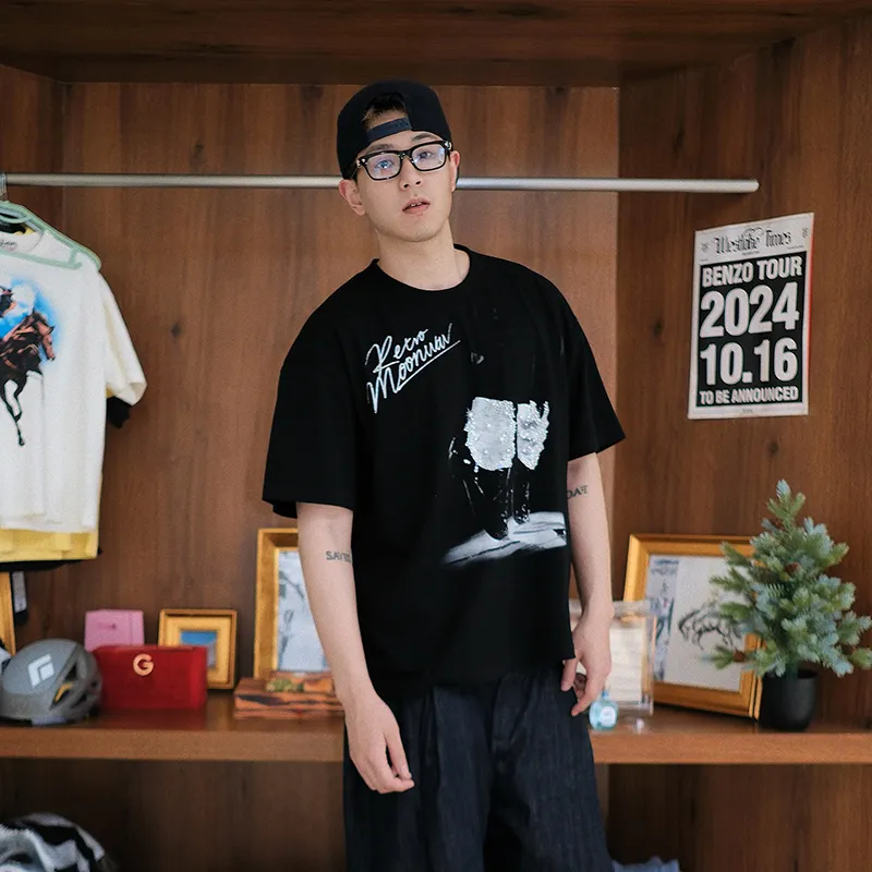 MOONWAV Short Sleeved T Shirts Unisex-2