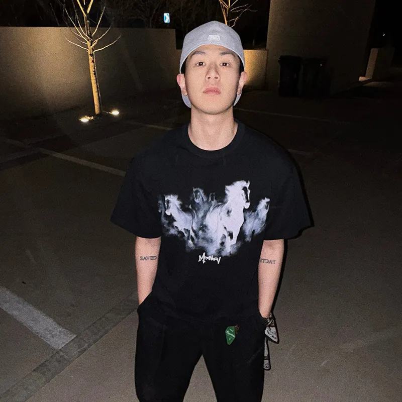 MOONWAV Short Sleeved T Shirts Unisex-2