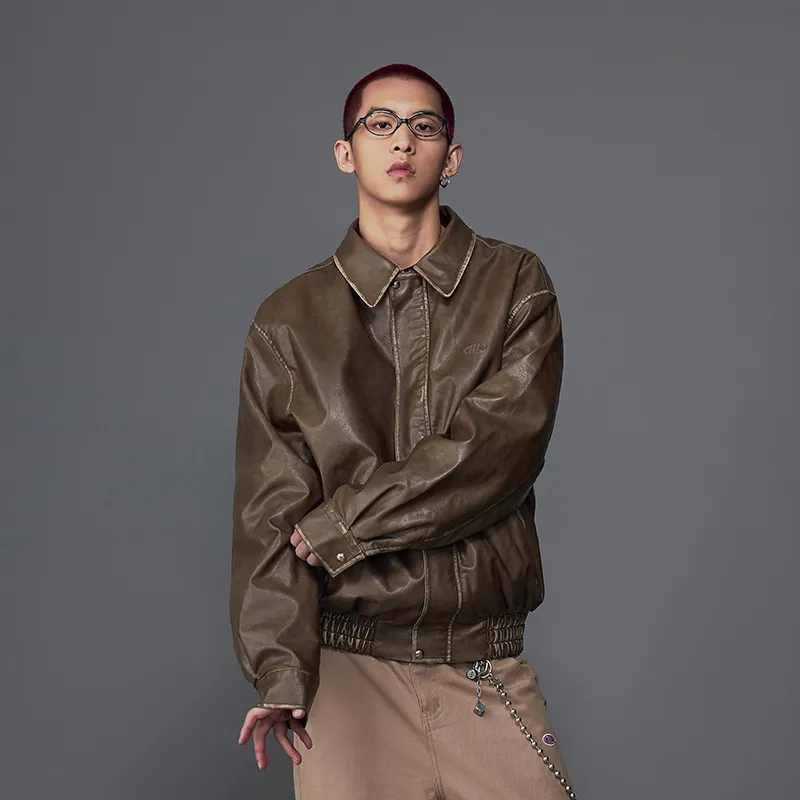 MOONWAV Leather Jackets Jackets & Coats Unisex-11