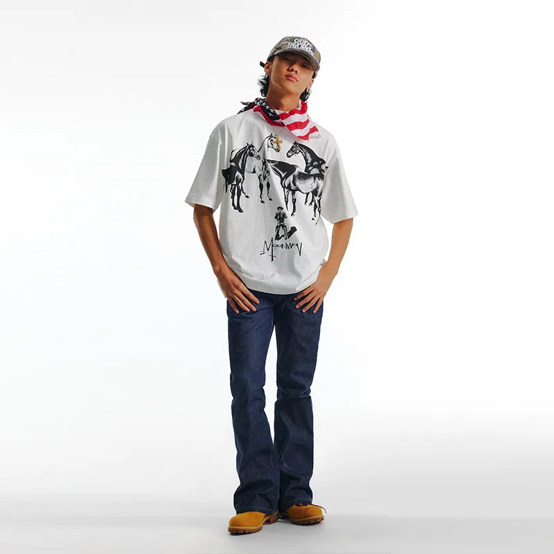 MOONWAV Short Sleeved T Shirts Unisex-2