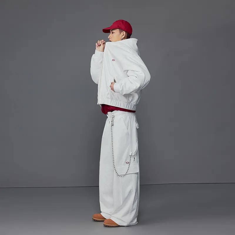 MOONWAV Winter Knitted Fabric Sports Sweatpants Unisex-4