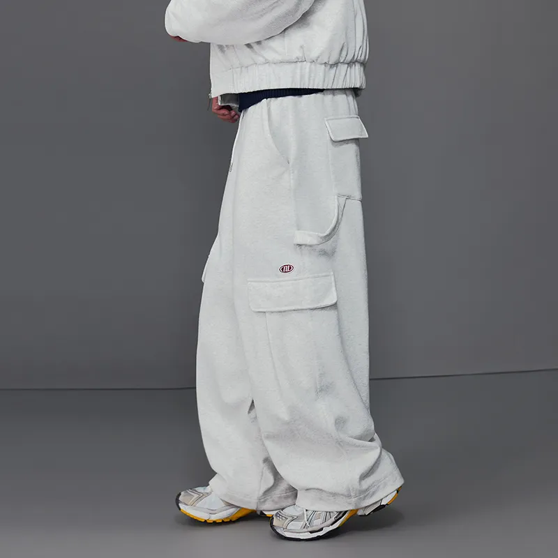 MOONWAV Winter Knitted Fabric Sports Sweatpants Unisex-2