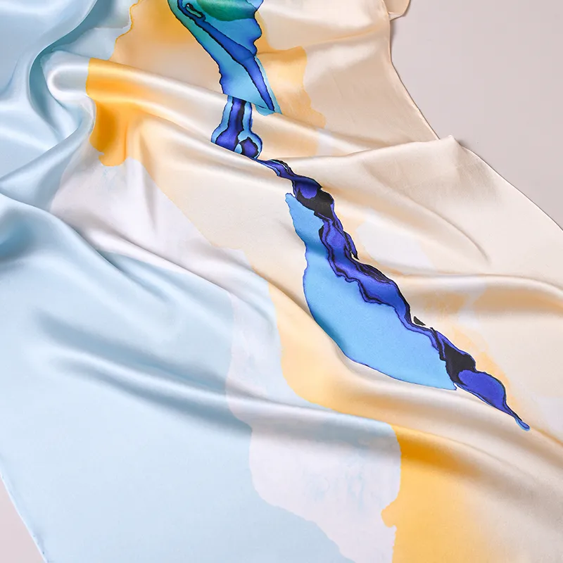 Hang Silk Road 100% Mulberry Silk Silk Scarves Women's-2