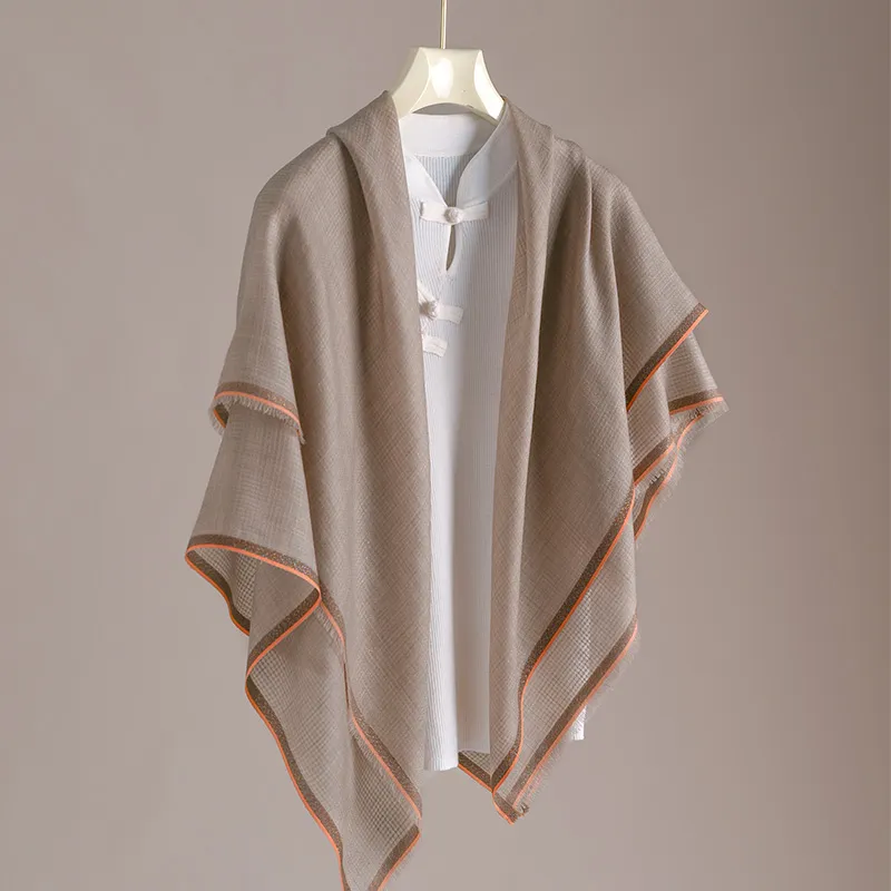 Hang Silk Road 100% Sheep Wool Knit Scarves Women's-1