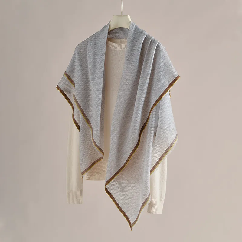 Hang Silk Road 100% Sheep Wool Knit Scarves Women's-3