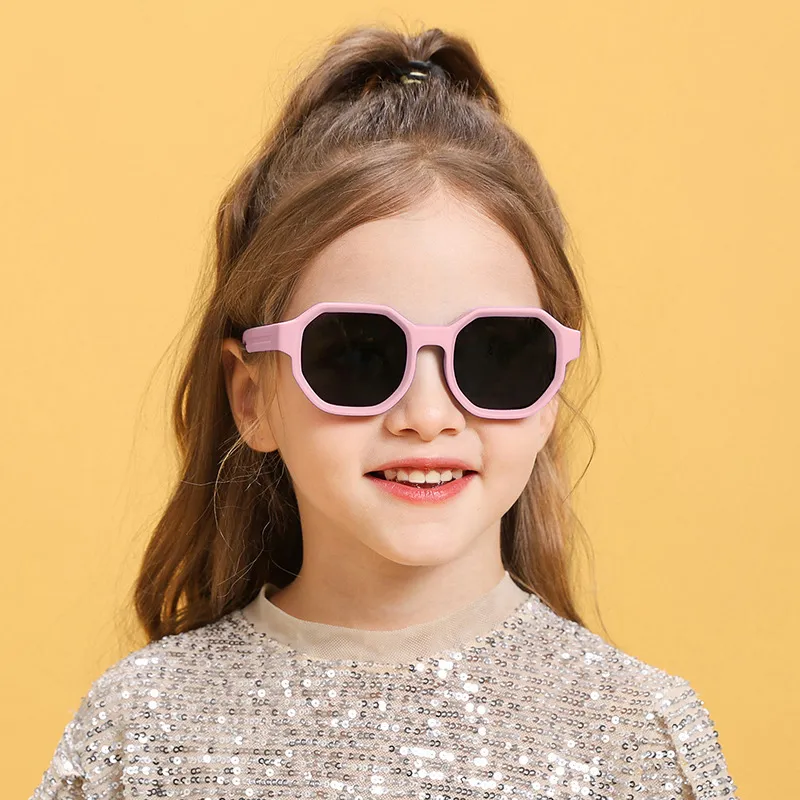 PRETTYALLUSION TPEE Irregular Shape Sunglasses Kids'-7