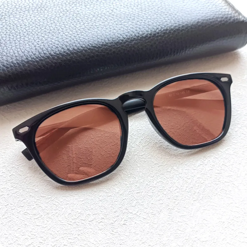 PRETTYALLUSION Aluminum Magnesium Alloy TR/Memory Plastic Round Sunglasses Unisex-6