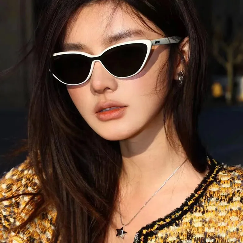 PRETTYALLUSION TR/Memory Plastic Cat Eye Sunglasses Women's-11