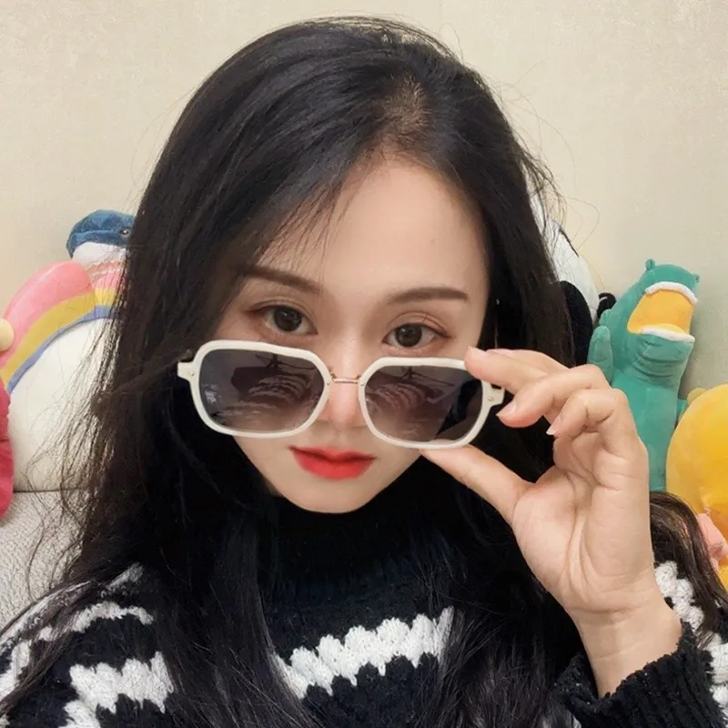 PRETTYALLUSION PC Metal Square Sunglasses Women's-1