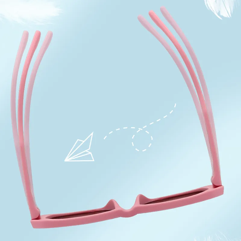 PRETTYALLUSION TPEE Silicone Square Sunglasses Kids'-16