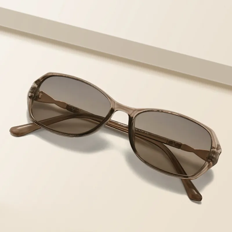 PRETTYALLUSION TR/Memory Plastic Alloy Irregular Shape Sunglasses Women's-10
