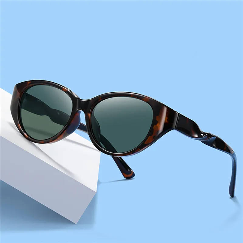 PRETTYALLUSION TR90 Oval Sunglasses Unisex-8