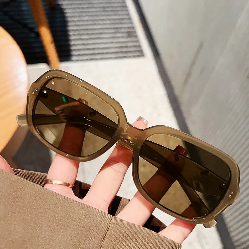 PRETTYALLUSION TR/Memory Plastic Square Sunglasses Unisex-15