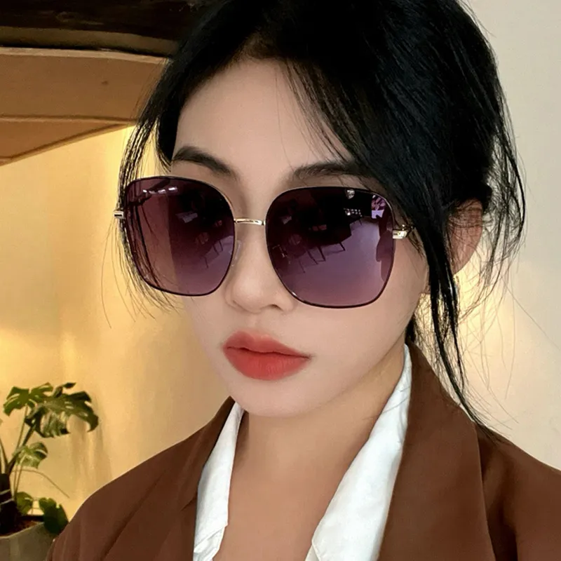 PRETTYALLUSION PC Metal Square Sunglasses Women's-2