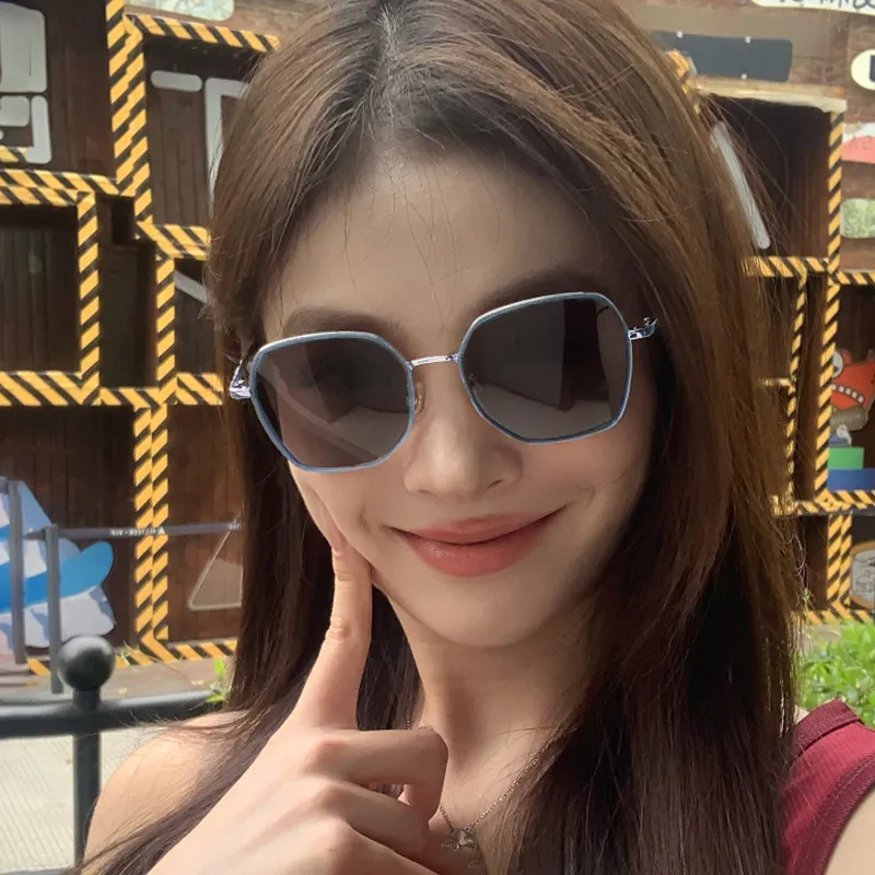 PRETTYALLUSION PC Metal Square Sunglasses Women's-1