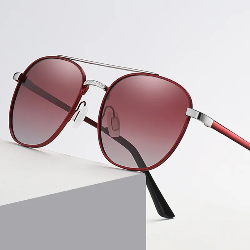 PRETTYALLUSION Alloy Round Sunglasses Women's-7