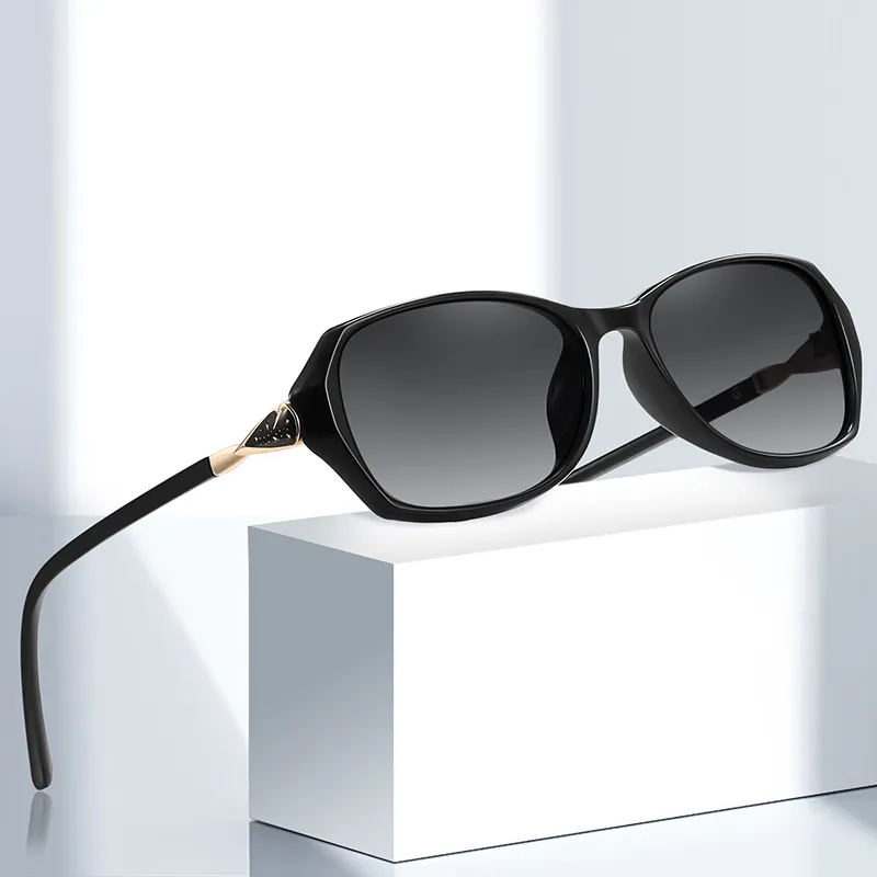 PRETTYALLUSION TR/Memory Plastic Alloy Irregular Shape Sunglasses Women's-2