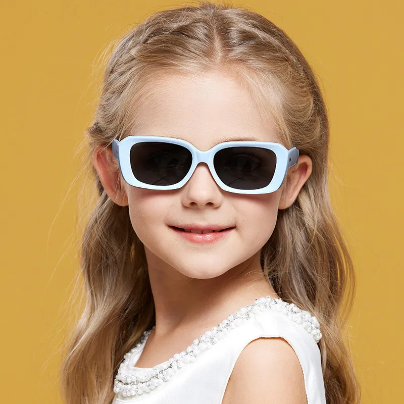 PRETTYALLUSION TPEE Silicone Square Sunglasses Kids'-7