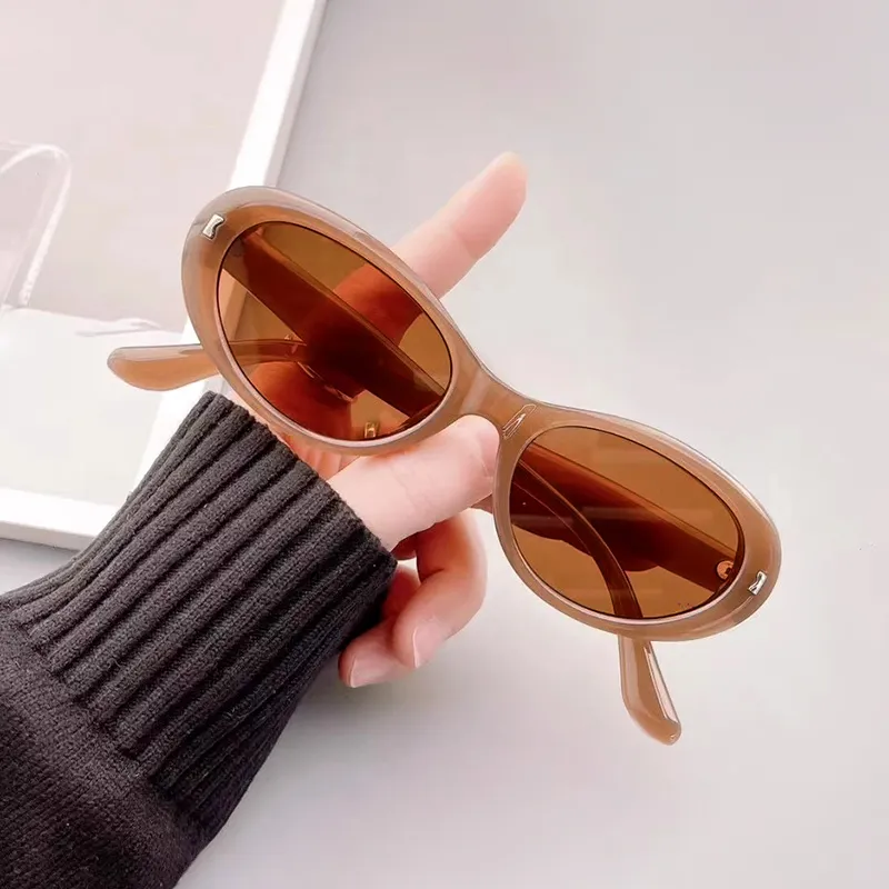 PRETTYALLUSION PC Oval Sunglasses Women's-3