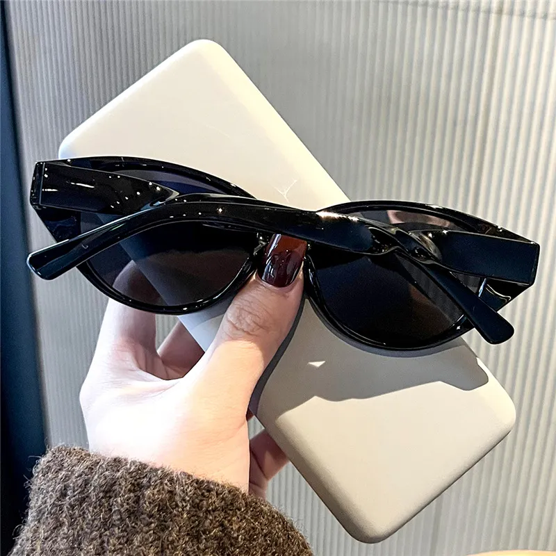 PRETTYALLUSION TR90 Oval Sunglasses Unisex-4