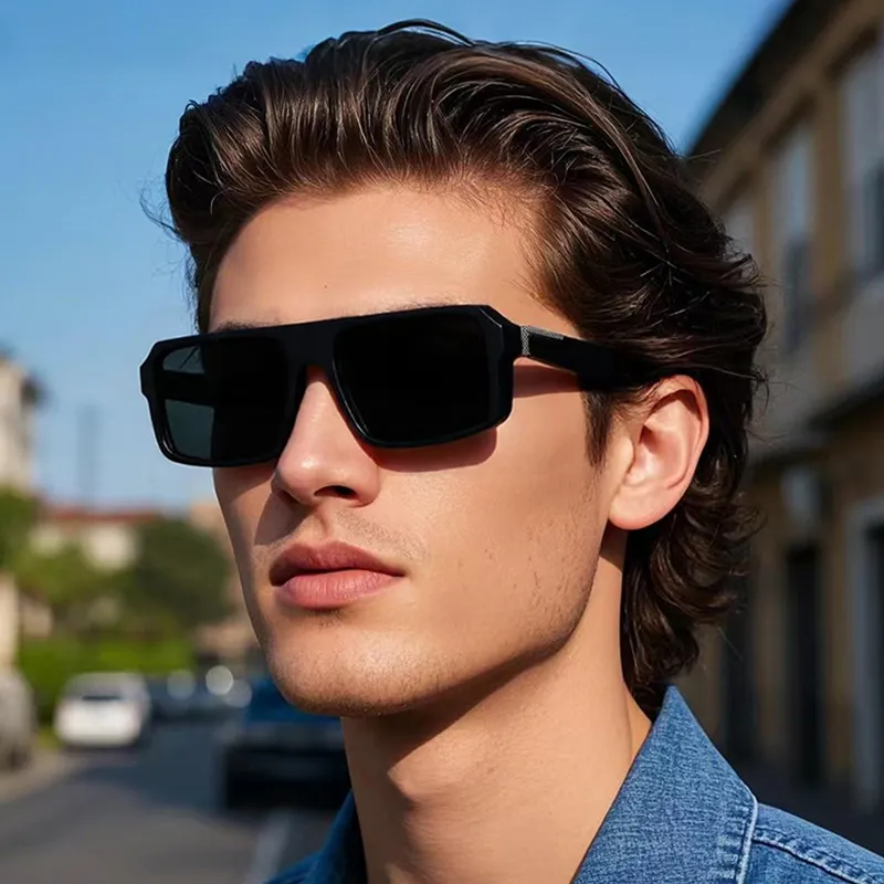 PRETTYALLUSION PC Square Sunglasses Men's-1