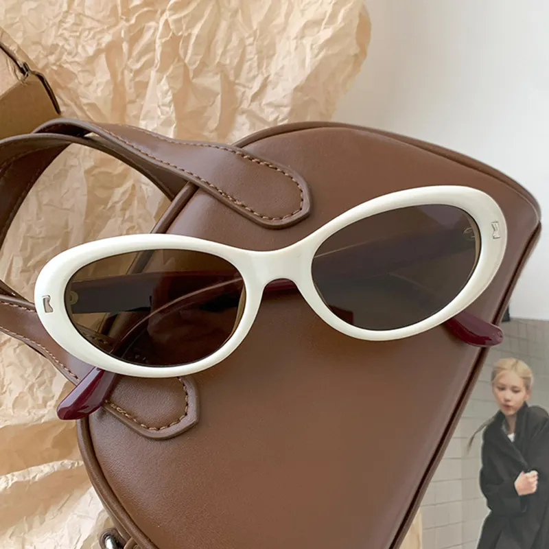 PRETTYALLUSION PC Oval Sunglasses Women's-5