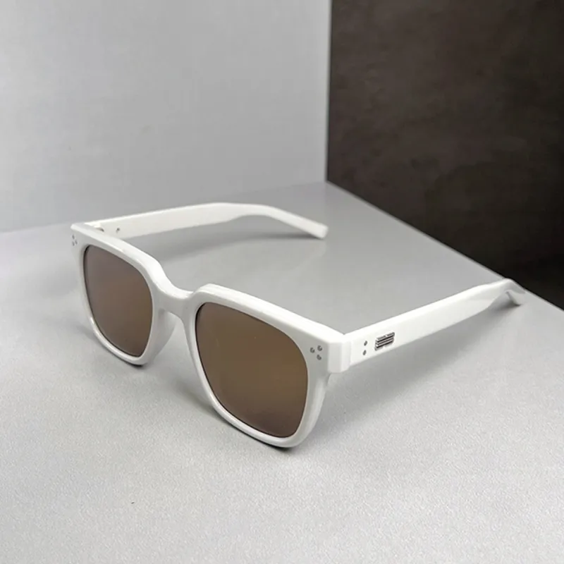 PRETTYALLUSION Plate Frame TR90 Oval Sunglasses Unisex-4