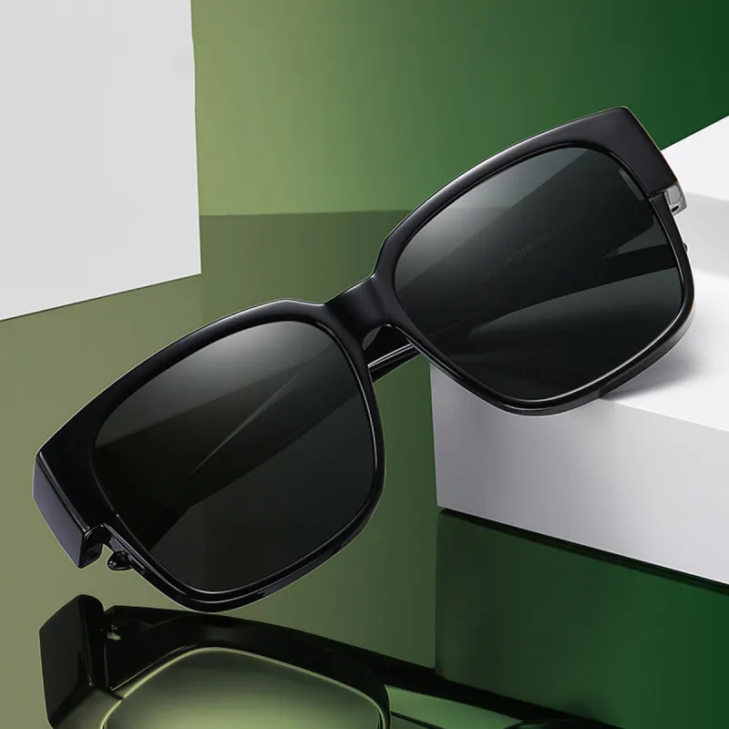 PRETTYALLUSION TR/Memory Plastic Round Sunglasses Unisex-1