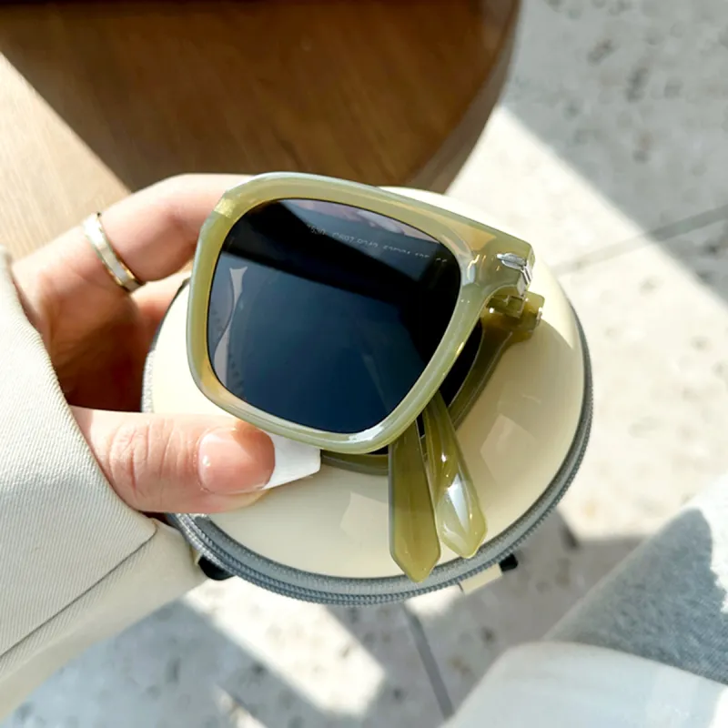 PRETTYALLUSION TR90 Square Sunglasses Women's-18