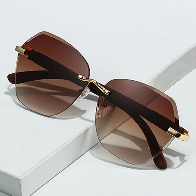 PRETTYALLUSION Alloy Irregular Shape Sunglasses Women's-3