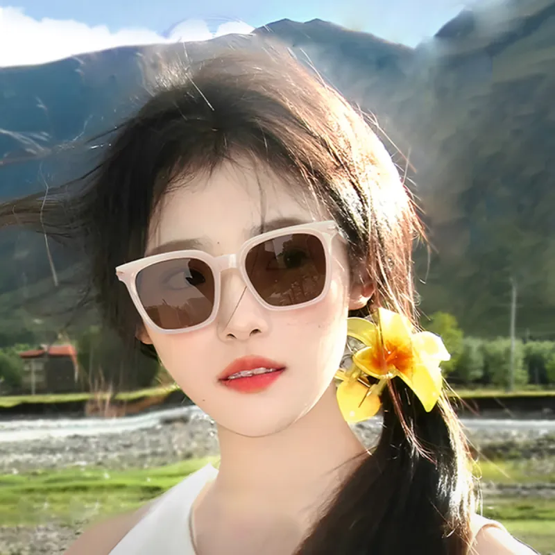 PRETTYALLUSION TR90 Square Sunglasses Women's-8