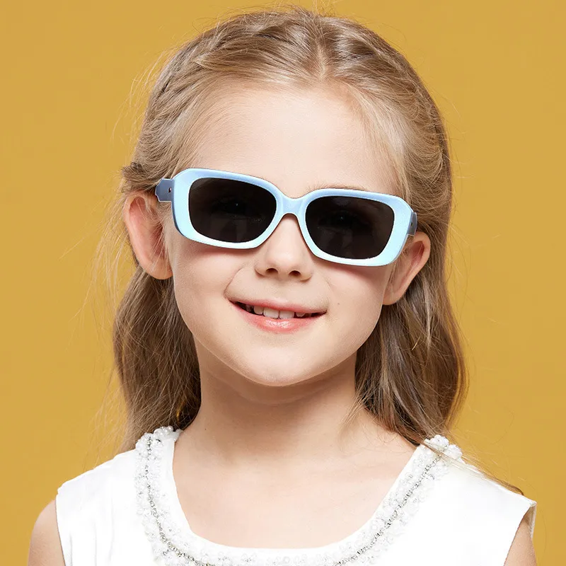 PRETTYALLUSION TPEE Silicone Square Sunglasses Kids'-6