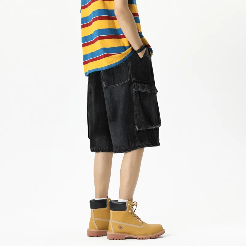 AWAO Denim Shorts Unisex-1