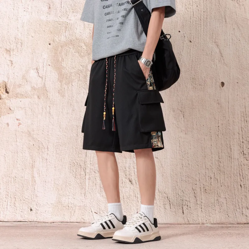 PAINT STAIN Casual Style Shorts Unisex-11