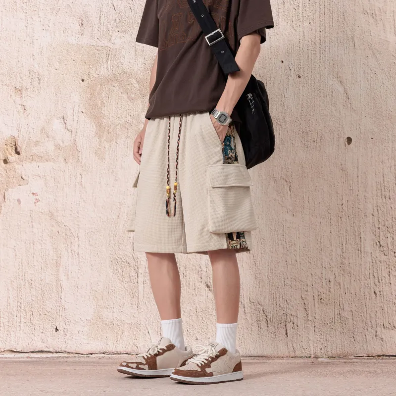PAINT STAIN Casual Style Shorts Unisex-59