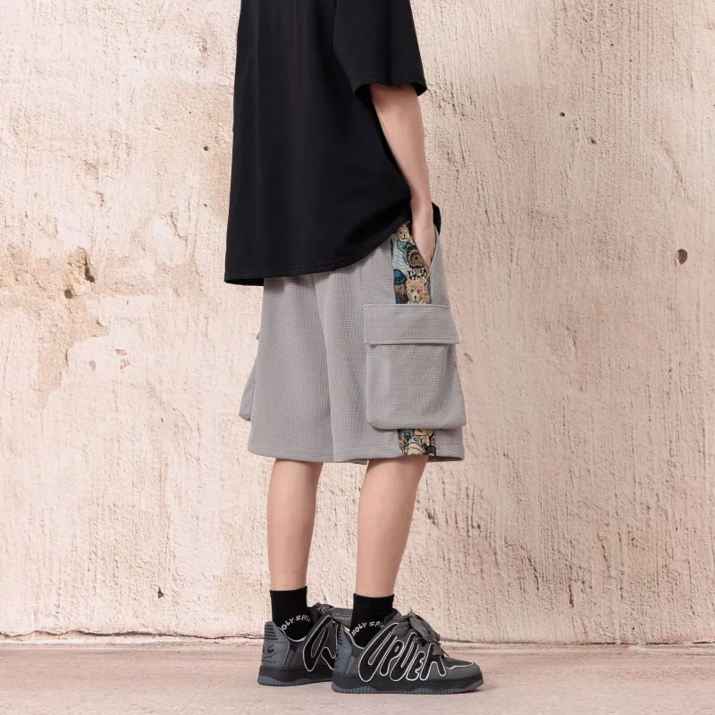 PAINT STAIN Casual Style Shorts Unisex-34