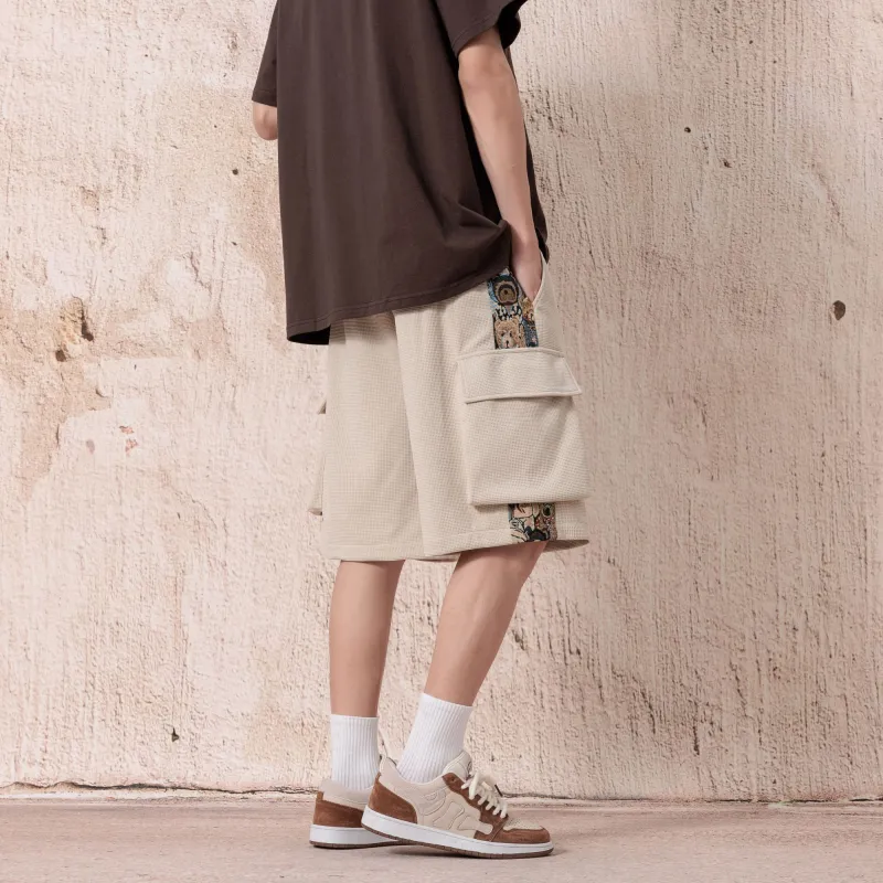 PAINT STAIN Casual Style Shorts Unisex-58