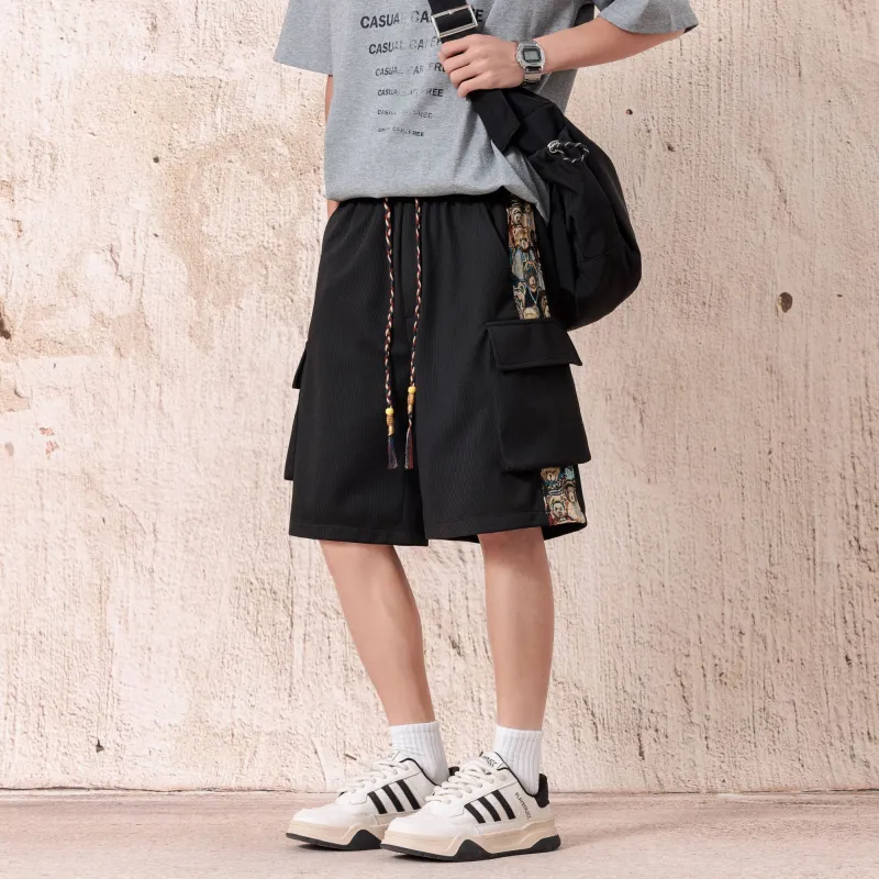 PAINT STAIN Casual Style Shorts Unisex-12