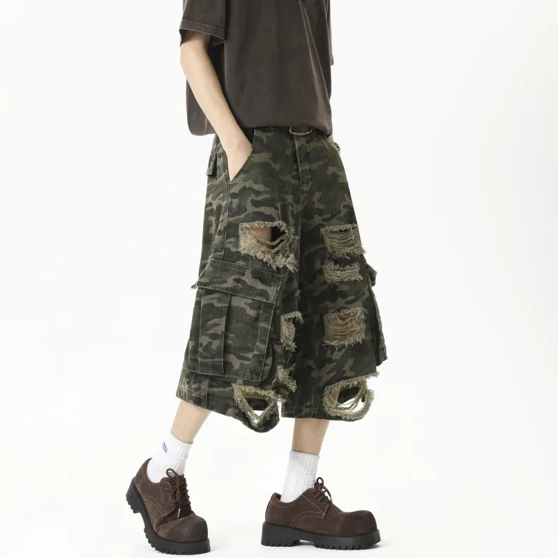 AWAO Casual Shorts Unisex Camouflage-3