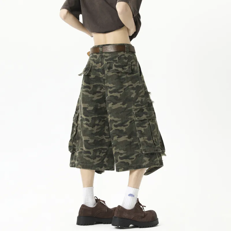 AWAO Casual Shorts Unisex Camouflage-1